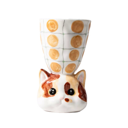 Custom Handcrafted Unique Ceramic Cat Mug