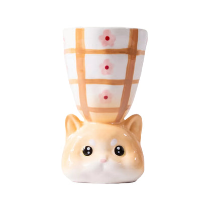 Custom Handcrafted Unique Ceramic Cat Mug