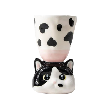 Custom Handcrafted Unique Ceramic Cat Mug