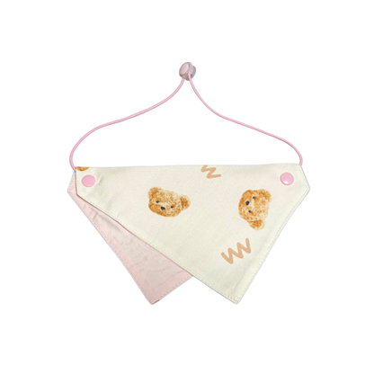 Pink Bear Pet Bandana
Pink Bear cat Bandana
Pink Bear dot Bandana
pink handmade bandana